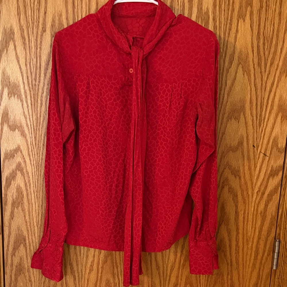 Elegant Red Women's Top